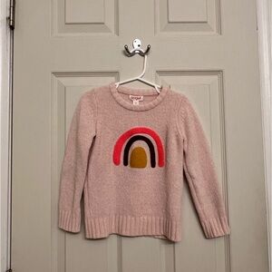 Target Kids — Cat & Jack , Size 4T , Rainbow Print Sweatshirt , Pink